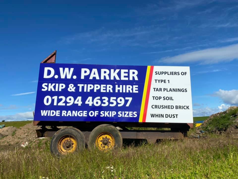 D. W Parker Skip Hire Looking for skip hire in Ayrshire?